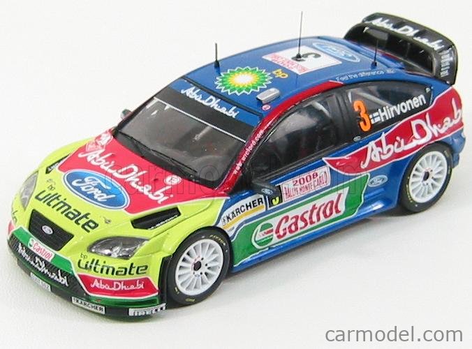 Ixo RAM300 - Miniature Ford Focus RS WRC Hirvonen 3 Monte Carlo 2008 (1:43 Ixo RAM300 - Miniature Ford Focus RS WRC Hirvonen 3 Monte Carlo 2008 (1:43