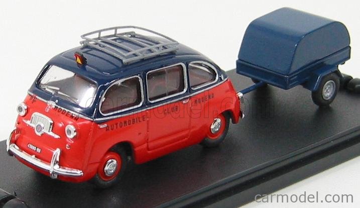 Miniature 1/43 Fiat 600 Multipla Pompier - GIOCHER - État Neuf, Boîte D'origine