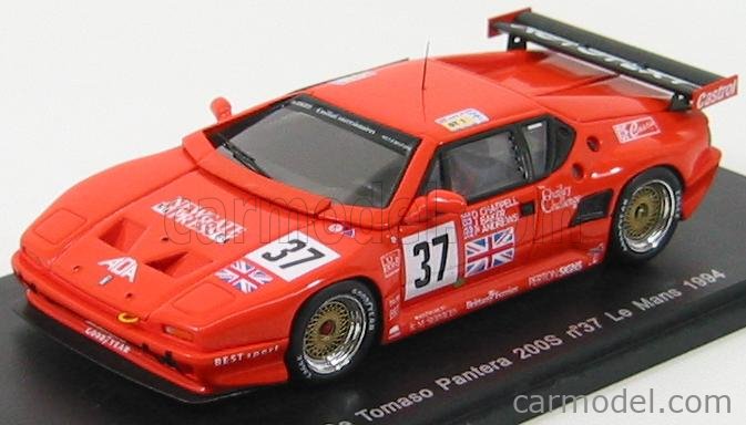 Spark 1/43 S0529 – De Tomaso Pantera N°37, 24h Le Mans 1994, Résine Orange