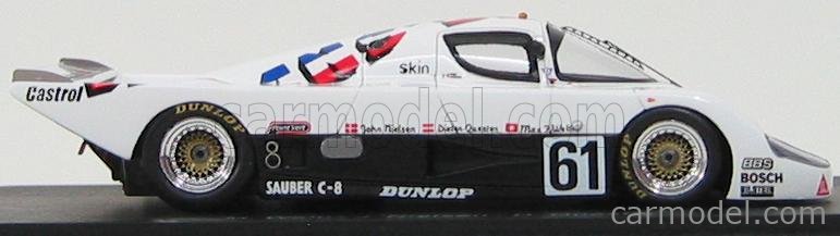 ミニカー Sauber C8 #61 Le Mans 1985 Spark 1/43 Sauber C8 1985 24H Le Mans #61 Dieter Quester/Max Welti/John