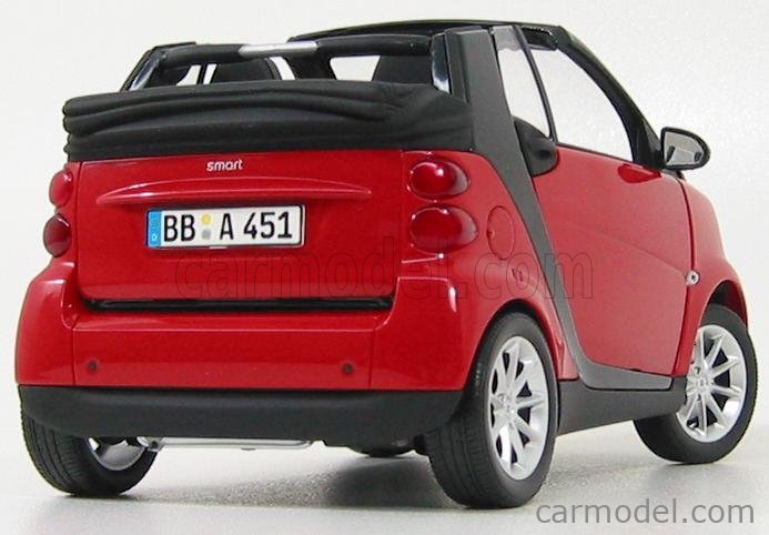smart cabrio 1/18 ダイキャスト製モデル レッド - メルカリ