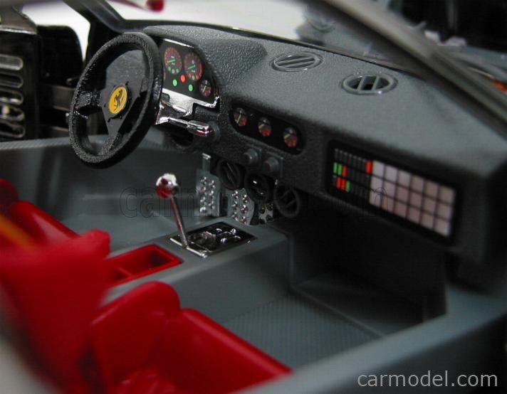 BURAGO 03401 Scale 1/18 | FERRARI F40 1987 DARK CHROMED