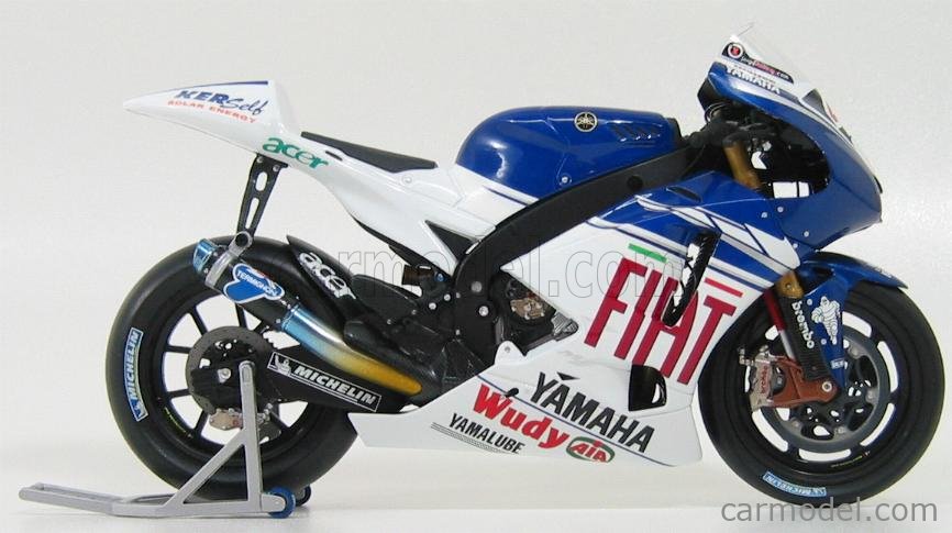 Miniature Minichamps 1/12 – Yamaha YZR-M1 MotoGP 2008 – Signée James Toseland
