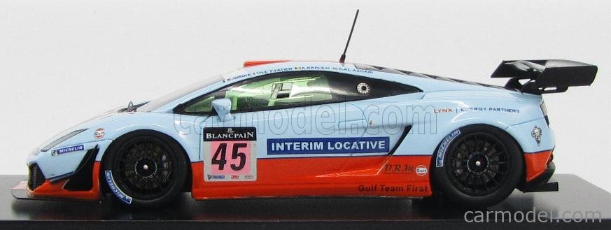 LAMBORGHINI - GALLARDO LP600-4 GT3 TEAM GULF RACING N 45 24h SPA 2011  F.GIROIX - F.FATIEN - A.BARLESI - K.AL AZHARI