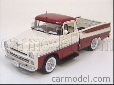 DANBURY MINT / Scale 1/24 | DODGE SWEPTSIDE D-100 PICKUP 1957 CREAM BORDEAUX