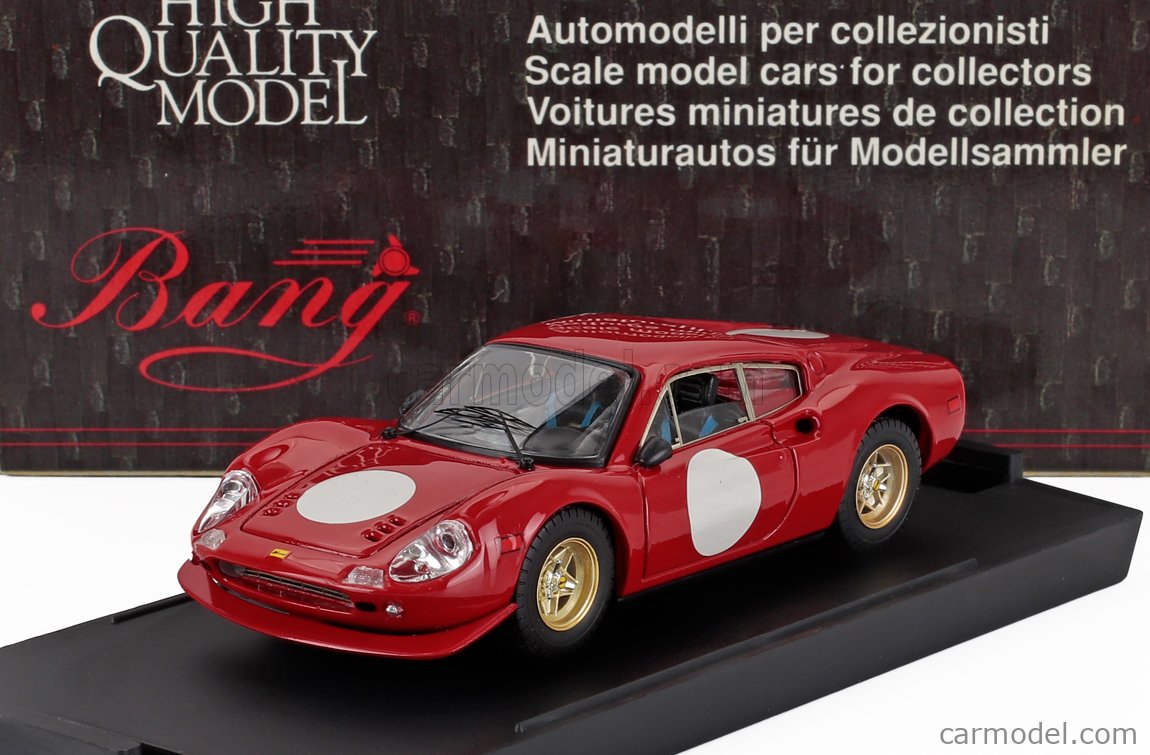 BANG 7166 Escala 1/43 | FERRARI DINO 246 GT N 0 AMERICAN RACES