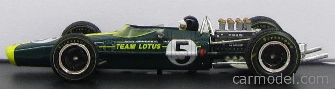 QUARTZO 4001 Scale 1/43 | LOTUS F1 49 N 5 WINNER GP DUTCH 1967 JIM CLARK  GREEN YELLOW