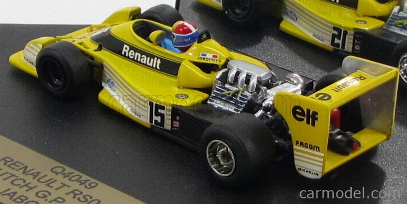 QUARTZO 4049 Scale 1/43 | RENAULT F1 RS01/1 N 15 GP DUTCH 1977 