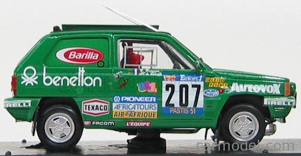Fiat Panda 4x4 Parigi Dakar 1984 #207 Verde 1:43 2009 BRUMM 