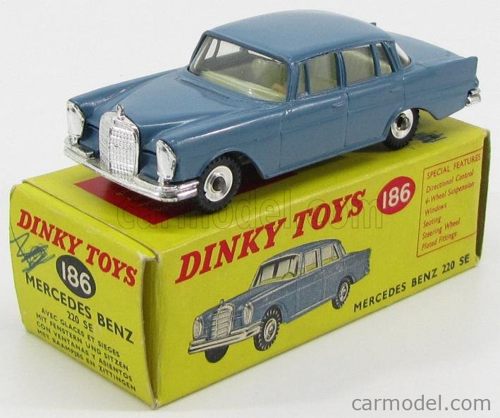 Voiture Miniature Dinky Toys 186 Mercedes-Benz 220 SE - Neuf En Boîte D'origine (MIB) - Occasion