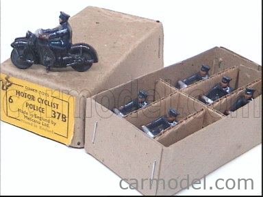 Dinky Toys GB Police Motorcycle N° 37b - 042 Ces Exemplaires Motocycliste De La Poli