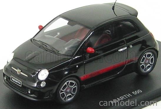 SPARK-MODEL S1316 Echelle 1/43 | FIAT 500 ABARTH 2008 BLACK