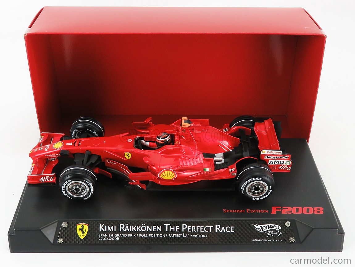 Hot Wheels 1/18 Ferrari F2008 Kimi Raikkonen From Japan | eBay