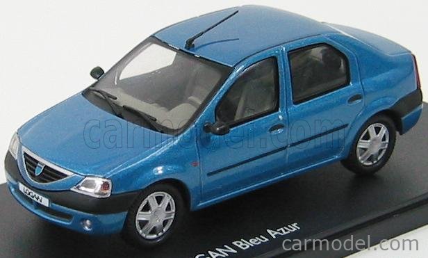 Dacia 2008 Sedan Gray-blue Scale 1:43 Eligor Diecast car model Renault Logan