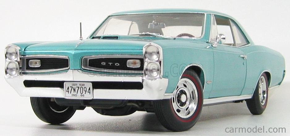 HIGHWAY61 50584 Scale 1/18 | PONTIAC GTO 1966 TURQUOISE BLUE