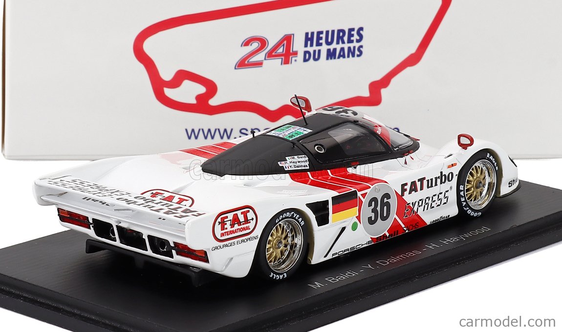 Spark 1/43 Porsche Dauer 962LM #36 – Vainqueur Le Mans 1994, Dalmas/Baldi, Résine