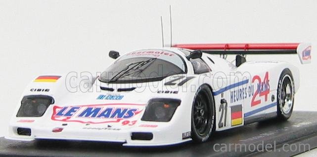 1/43 Le Mans Spark Porsche 962C #34 1989 Le Mans 24h ALMERAS Mini Car 962C Almeras CK2 CK-2