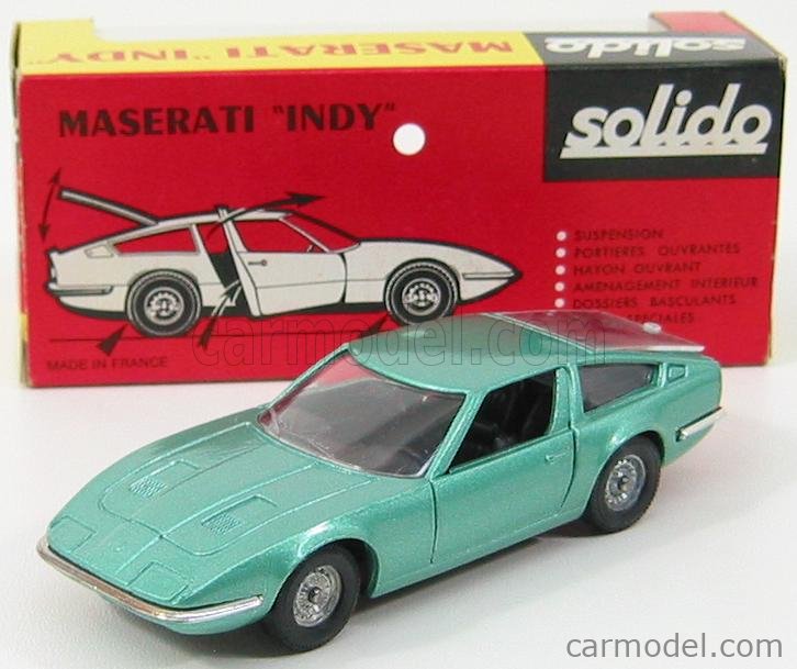 Modèle Réduit Solido Maserati Indy Verte 1/43 - Fabriqué En France, Occasion