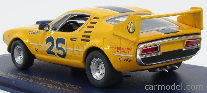 Miniature M4 1/43 Alfa Romeo Montreal Corsa 1973, Très Bon état Avec Boîte Vitrine