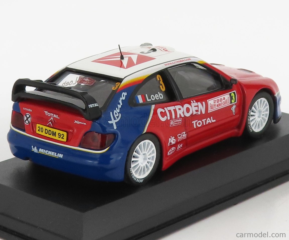 Maquette 1/43 Citroën Xsara WRC Sébastien Loeb N°15 - Altaya Rallye Neuve Boîte Fermée