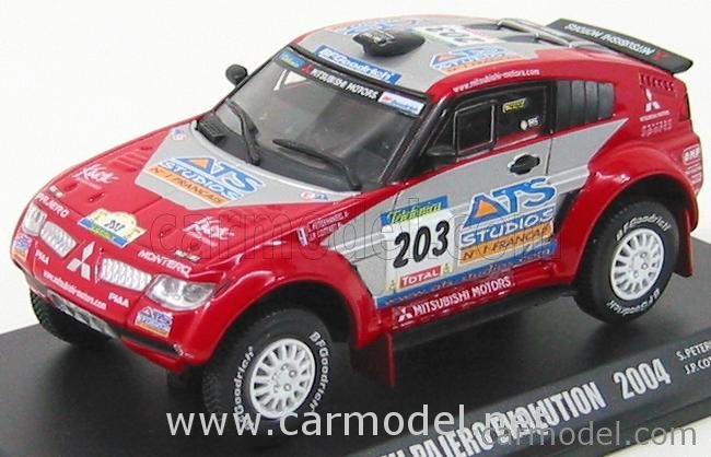 NOREV パジェロEVOLUTION 2004 DAKAR MITSUBISHI PAJERO EVOLUTION N°203 DU RALLYE PARIS-DAKAR 2004