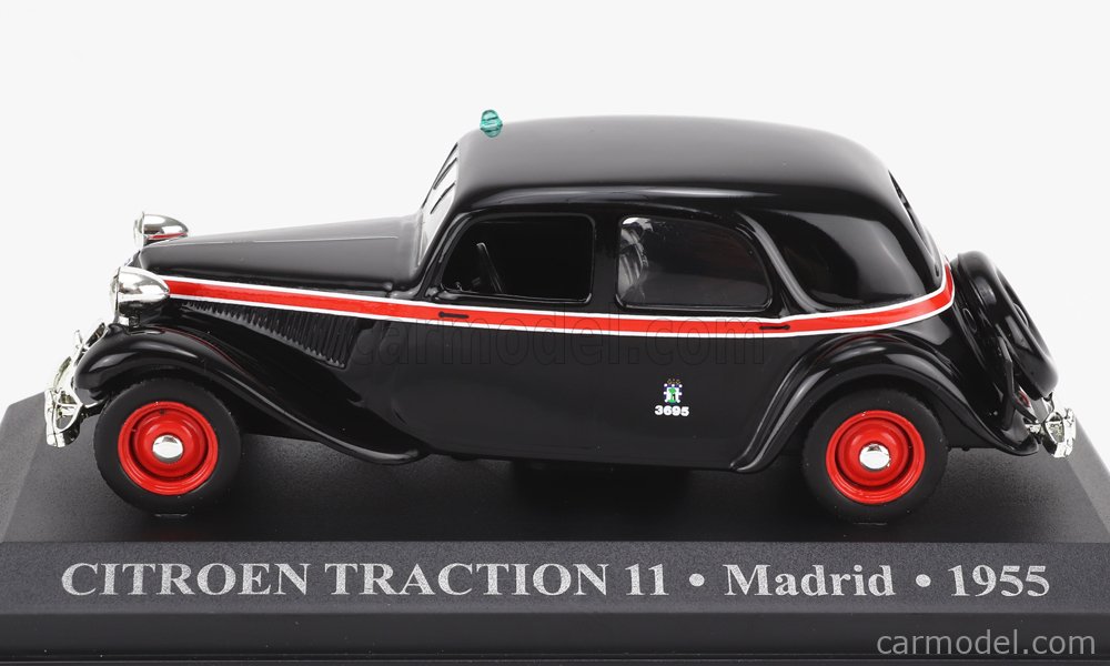 Maquette Citroën Traction 11 Madrid 1955 Au 1/43 - Modèle IXO En Boîte Souple, Comme Neuf