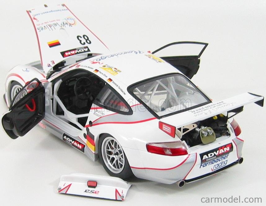 PORSCHE 911 GT3 RS N°91 LE MANS 2005 MINICHAMPS 1:43 arrivée 34ème