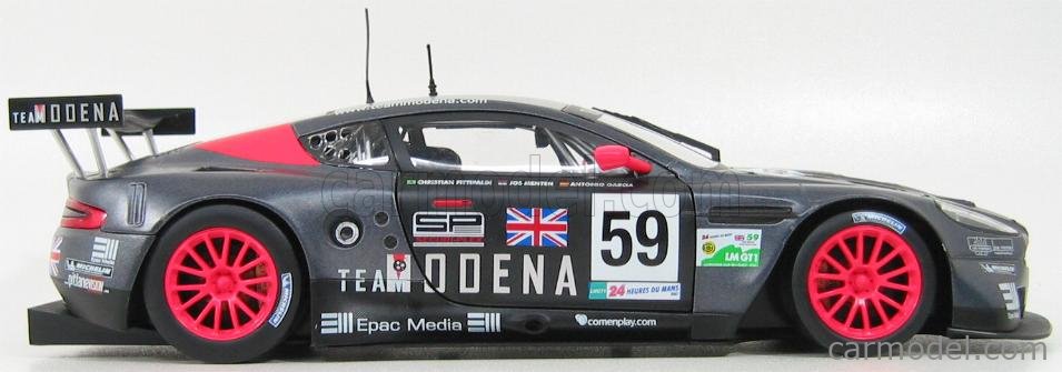 SOLIDO 118001 Scale 1/18 | ASTON MARTIN DBR9 N 59 LE MANS 2007 C.FITTIPALDI  - J.MENTEN - A.GARCIA DARK GREY MET