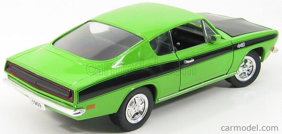 1969 Plymouth Barracuda 1/18(サブライムグリーン) Highway 61 - Plymouth Barracuda Hard Top (1969, 1:18, Green