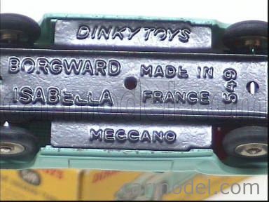 Dinky Ancien Borgward Isabella Réf 549, 1/43, Fabrication Française