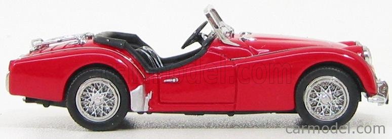 Vanguards 1/43 VA04702 – Triumph TR3A – Gris Silverstone / Rouge – Occasion