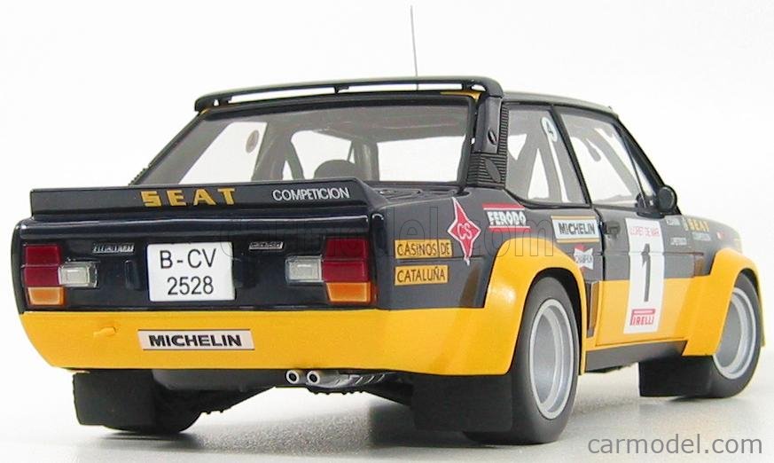 Kyosho Fiat 131 Abarth ALITALIA #1 Munari Rally Portugal 1978 1/18 08376B