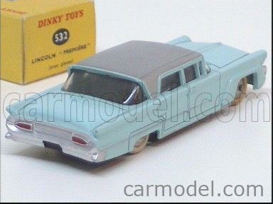 Dinky Toys 532 - Lincoln Première Bleu Clair, Boîte D'origine (France)