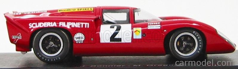 SPARK-MODEL S1434 Scale 1/43 | LOLA T70 MK3B N 2 24h LE MANS 1969 