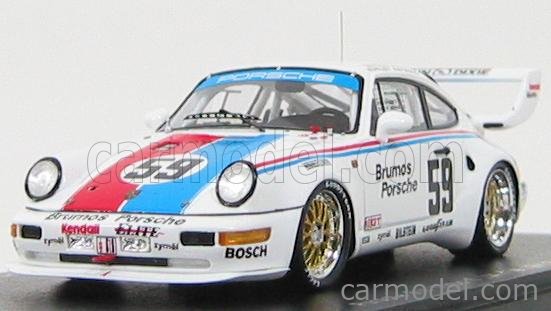Spark Model S1934 Scale 1 43 Porsche 911 Turbo S Lm N 59 Winner Gt Class 12h Sebring 1993 H Haywood H Stuck W Rohrl White Blue Red