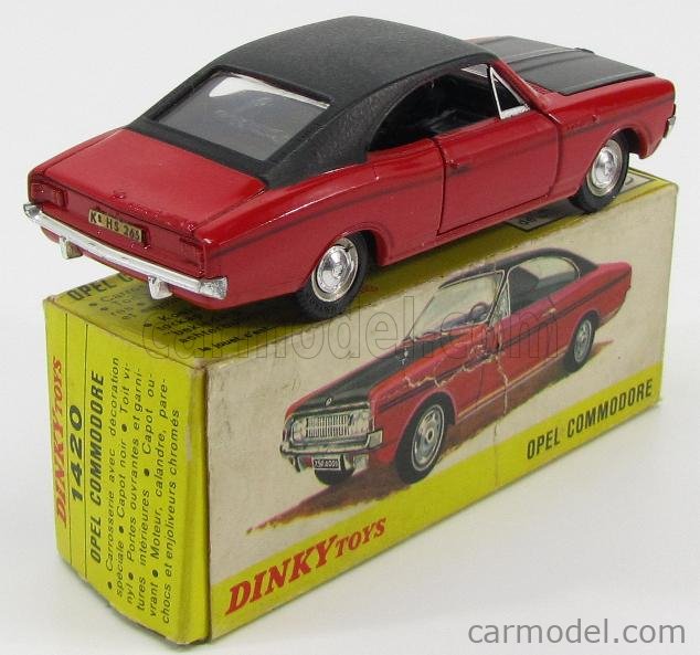 DINKY FRANCE 1420 Scale 1/43 | OPEL REKORD COMMODORE COUPE RED BLACK