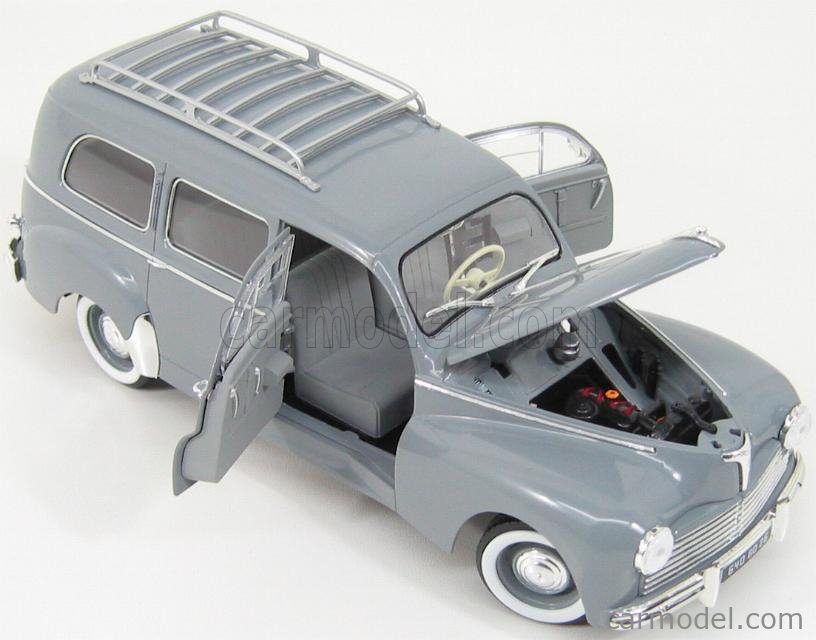 Solido Prestige 1/18 Peugeot 203 Break – Potages Knor, Vert Et Jaune, Boîte Légère