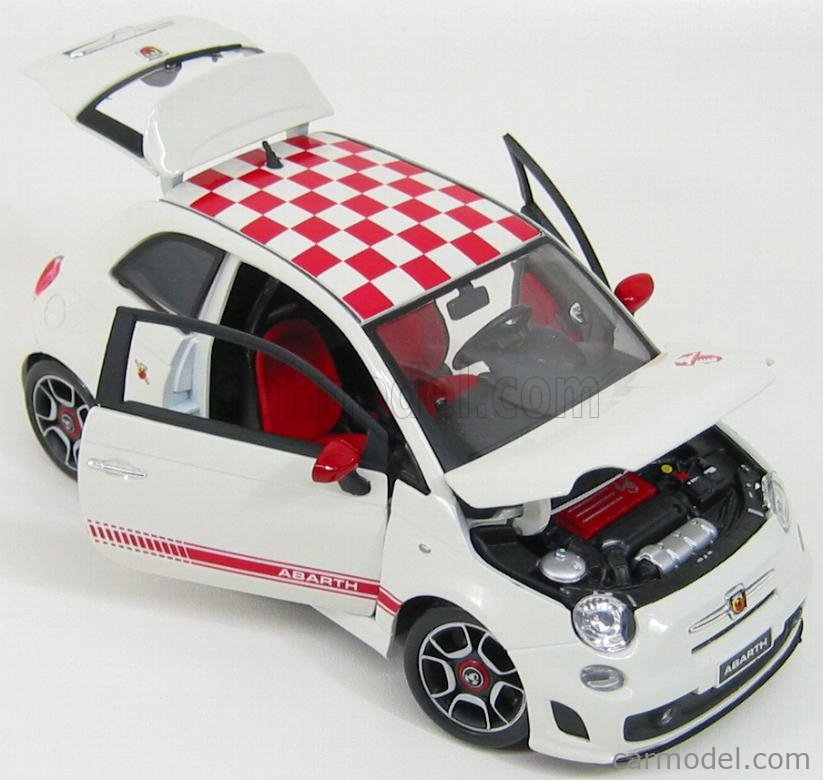 BURAGO 18-11028 Scale 1/18 | FIAT 500 ABARTH 2008 - TETTO A
