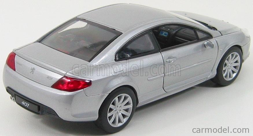 Peugeot 407 Coupé röd 2004–2011 ca 1/43 1/36–1/46 welly modell bil Peugeot 407 Coupé röd 2004–2011 ca 1/43 1/36–1/46 welly modell bil