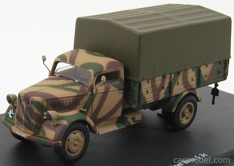 SCHUCO 03066 Scale 1/43 | OPEL BLITZ S3T TRUCK MILITARY CAMOUFLAGE