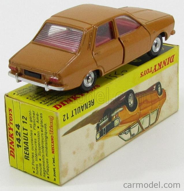 Dinky Toys 1424 F Renault R12 Orange 1/43 original