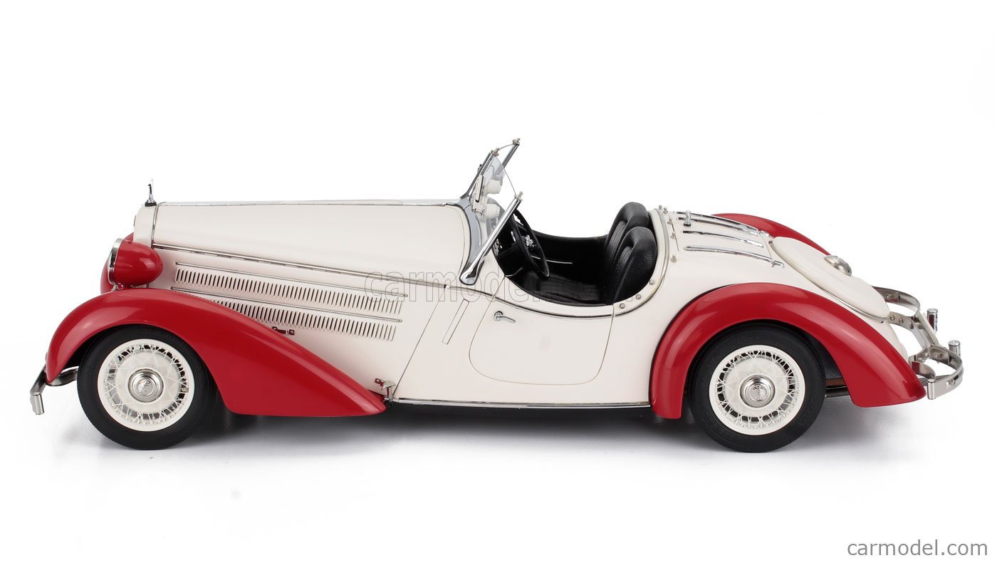 CMC M075C Scale 1/18 | AUDI 225 ROADSTER 1935 WHITE RED
