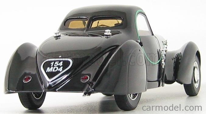 Peugeot 302 Darl'Mat Coupé 1937 NOREV 1:18, Noir Et Jaune, Miniature Métal Neuve