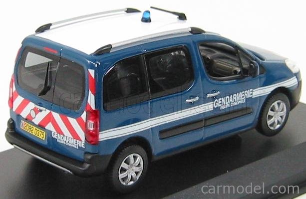 NOREV 479828 Echelle 1/43  PEUGEOT PARTNER GENDARMERIE POLICE 2008 BLUE  WHITE