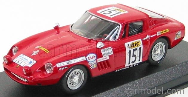 Miniature BEST 9383 – Ferrari 275 GTB Tour De France 1970 N°151 – Échelle 1/43