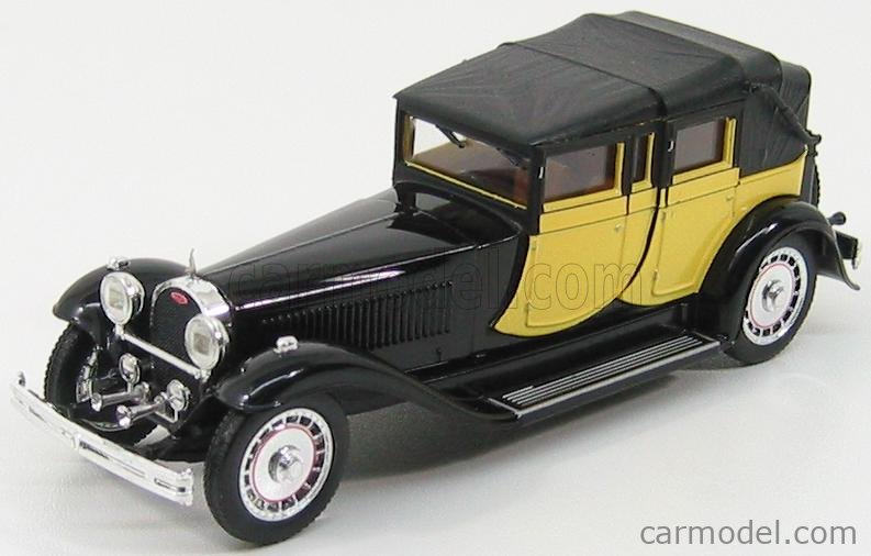 RIO-MODELS 4260 Scale 1/43 | BUGATTI 41 ROYALE 1927 BLACK YELLOW