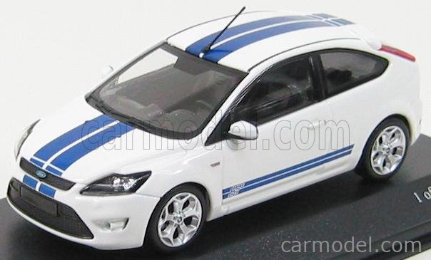 MINICHAMPS 400087300 Scale 1/43 | FORD ENGLAND FOCUS ST 2008 WHITE BLUE