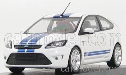 MINICHAMPS 400087300 Scale 1/43 | FORD ENGLAND FOCUS ST 2008 WHITE BLUE