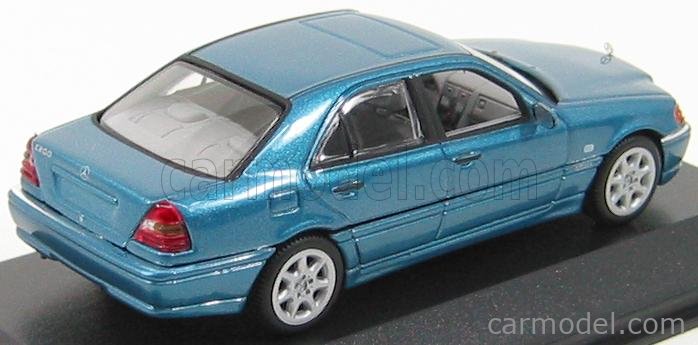 MINICHAMPS 430037000-BLUE Scale 1/43 | MERCEDES BENZ C-CLASS 1997 BLUE MET