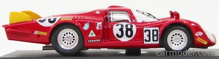 GIOCHER LRO001 Scala 1/43 | ALFA ROMEO 33 CODA LUNGA N 37 TEST 24h LE MANS 1967  ADAMICH - T